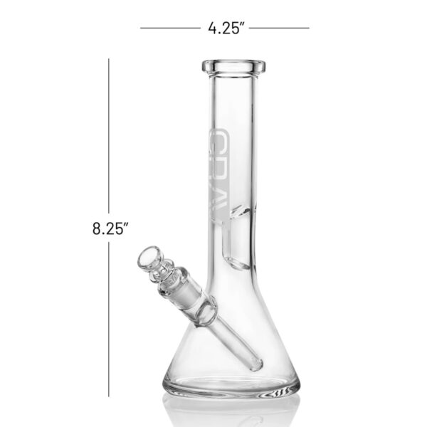 GRAV® Small, Clear Beaker Base Water Pipe - Imagen 4